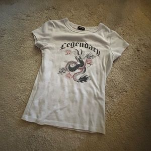 White Justify Legendary Tee